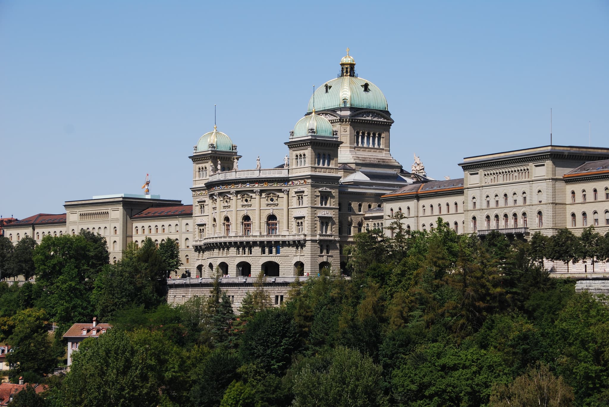 The Federal Palace in Bern, seat of the Swiss Confederation
