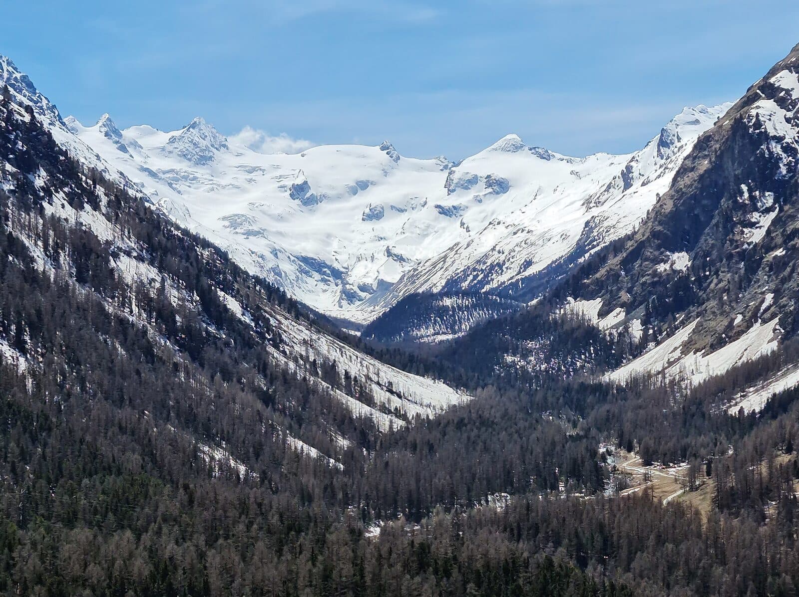 Engadin alpine valleys and stone villages